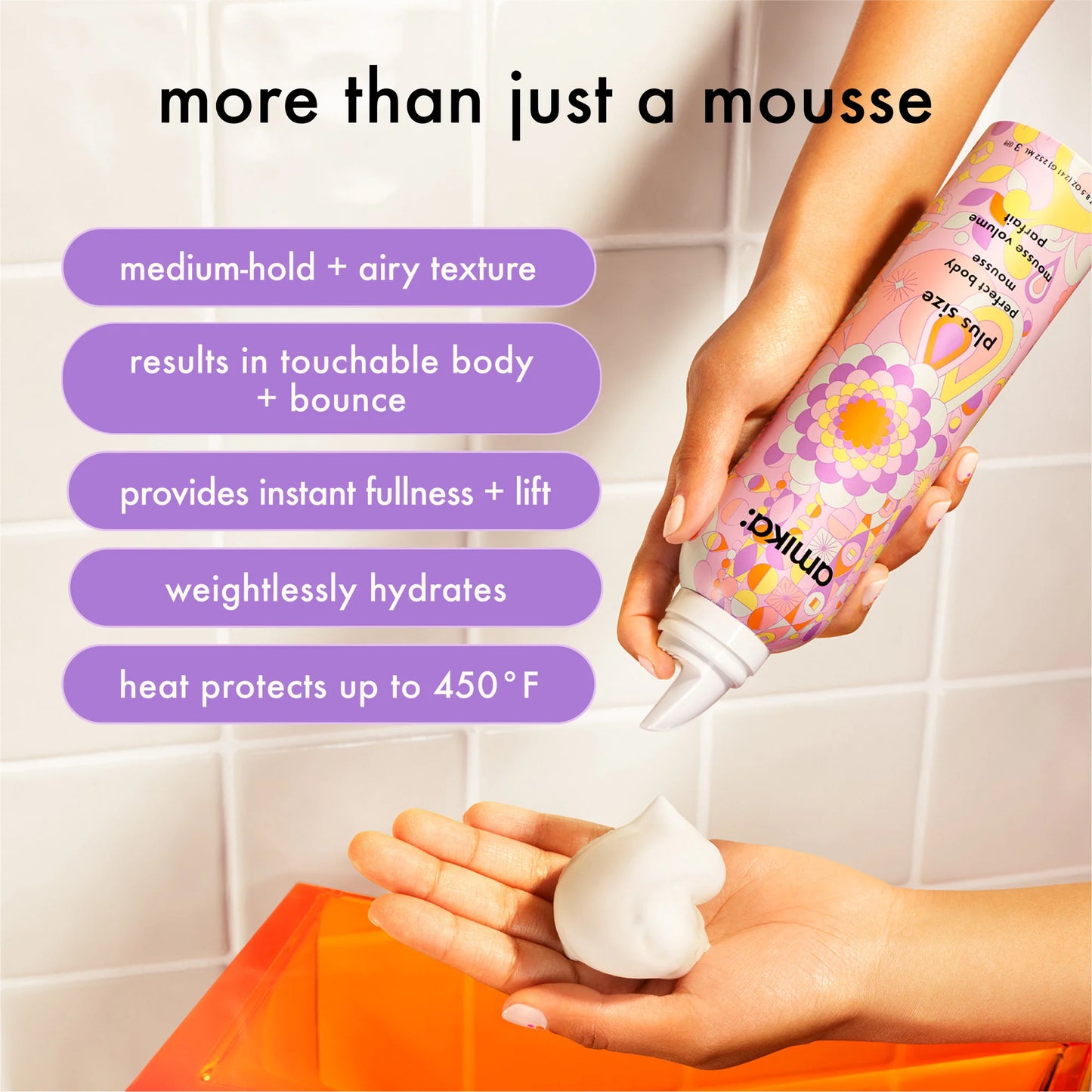 Amika Plus Size Perfect Body Hair Mousse
