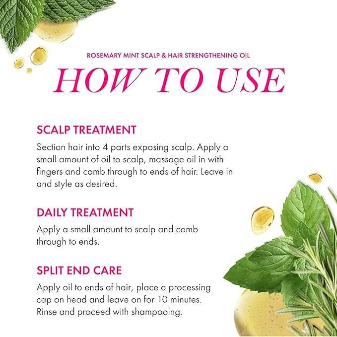 Mielle Rosemary Mint Scalp & Hair Strengthening Oil