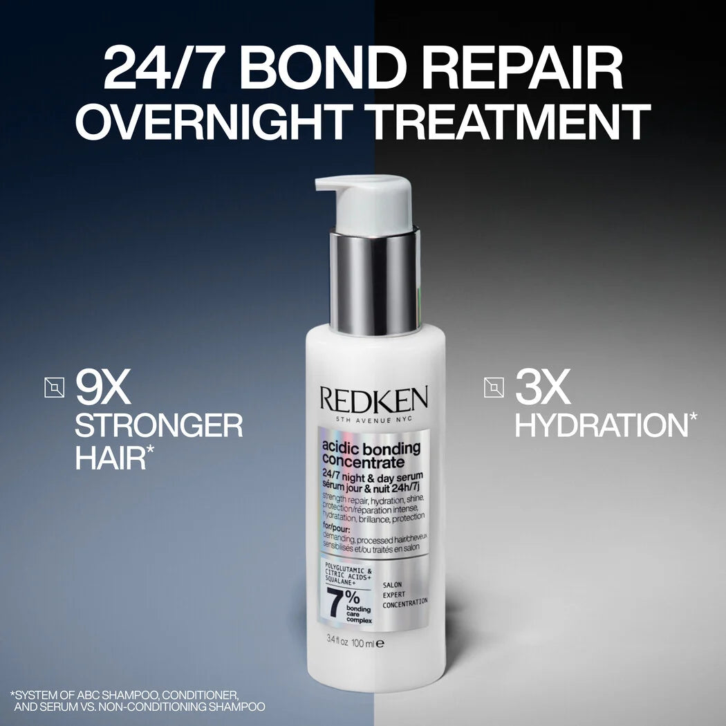 Redken Acidic Bonding Concentrate 24/7 Night & Day Serum – Strengthen & Repair