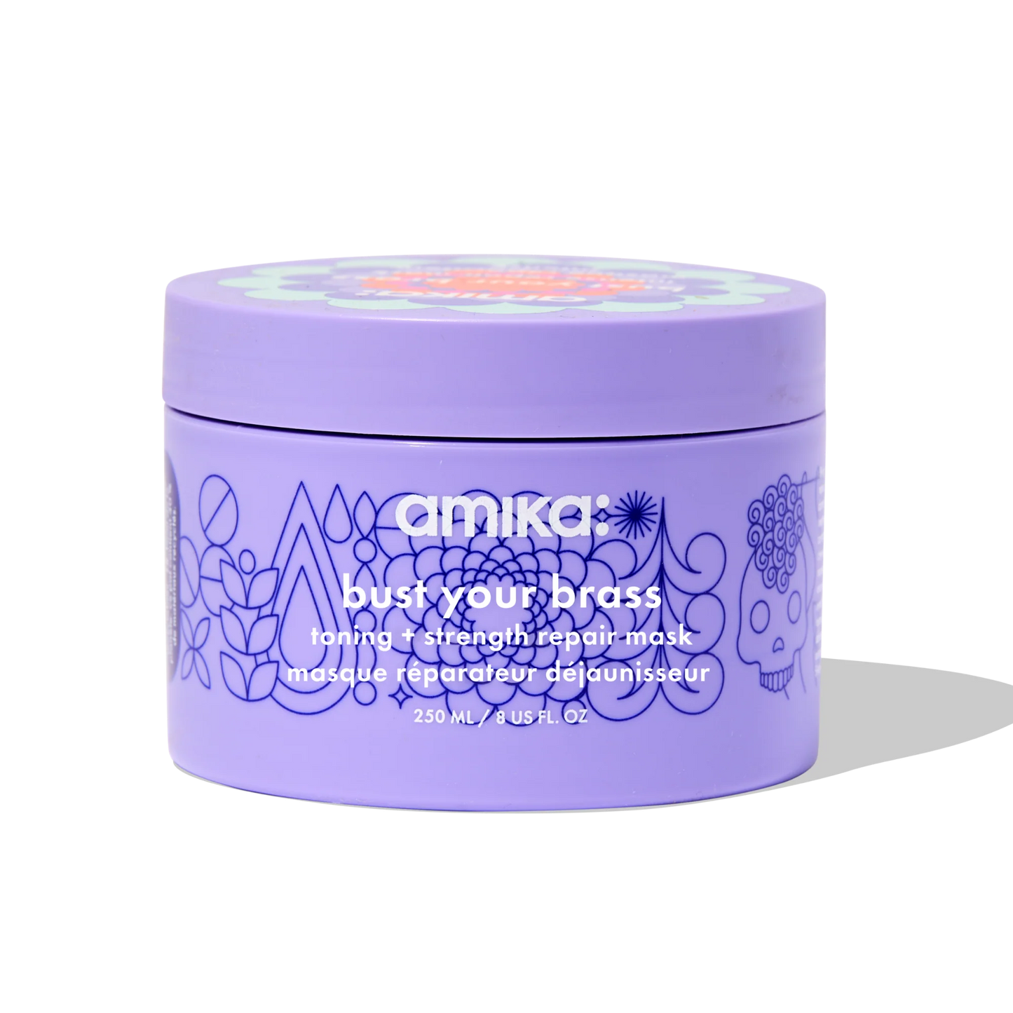 Amika Bust Your Brass Toning + Strength Repair Mask – Brighten & Strengthen Blonde Hair