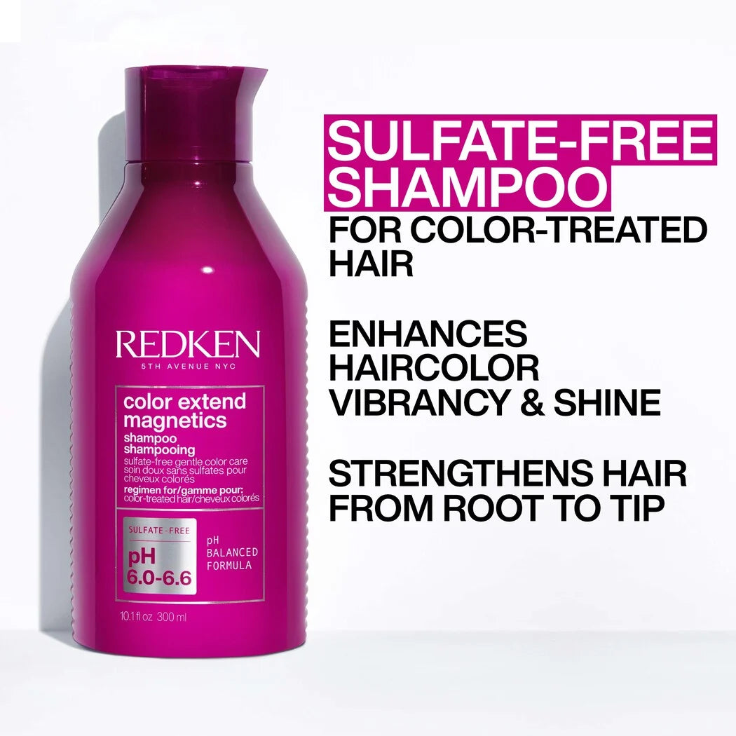 Redken Color Extend Magnetics Sulfate-Free Shampoo – Vibrancy & Shine for Color-Treated Hair